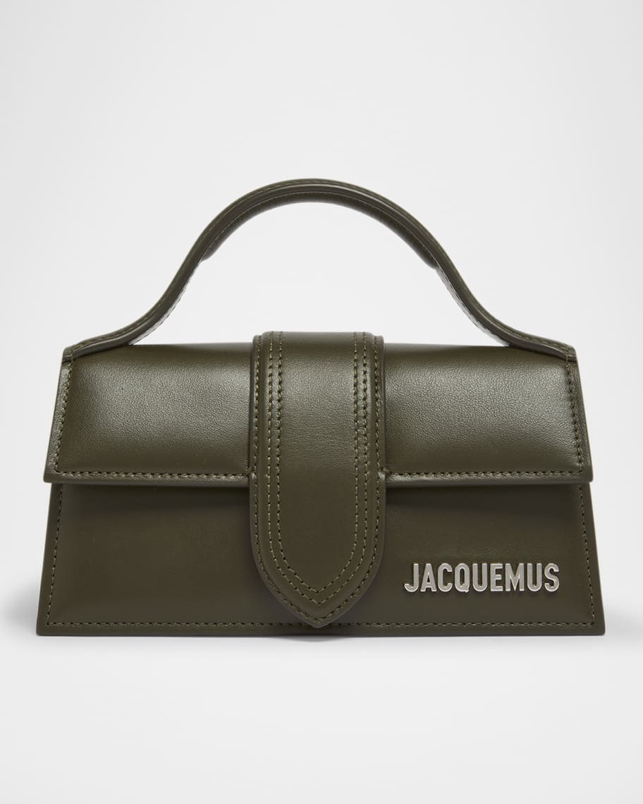 【JACQUEMUS】Le Bambino レザー ショルダーミニトートバッグ Jacquemus Le Bambino Leather Top-Handle Bag | Neiman Marcus