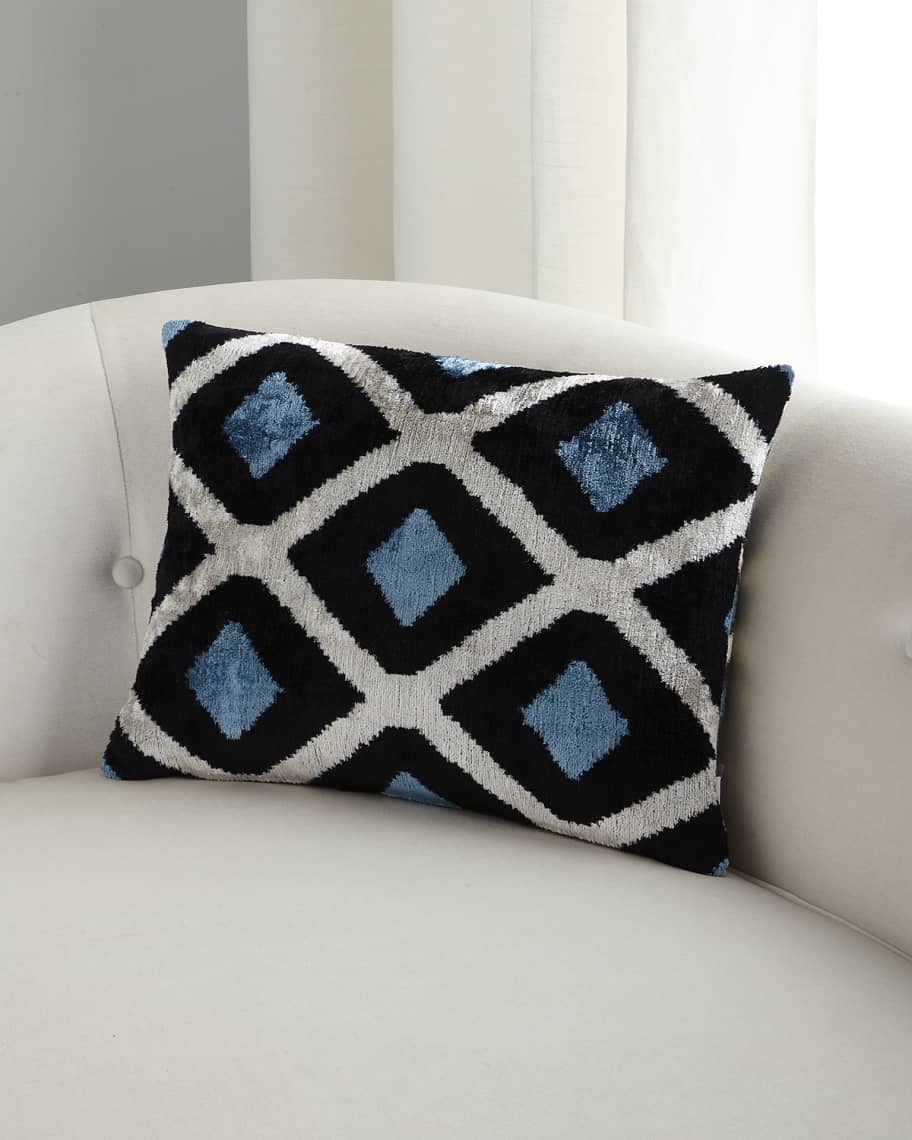 Les Ottomans DoubleSided Silk Velvet Cushion Neiman Marcus