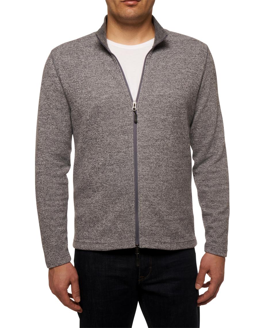 Pull Robert Graham 1/4 Zip Rayé - Heather Blue - Taille XL - Neuf Avec étiquettes