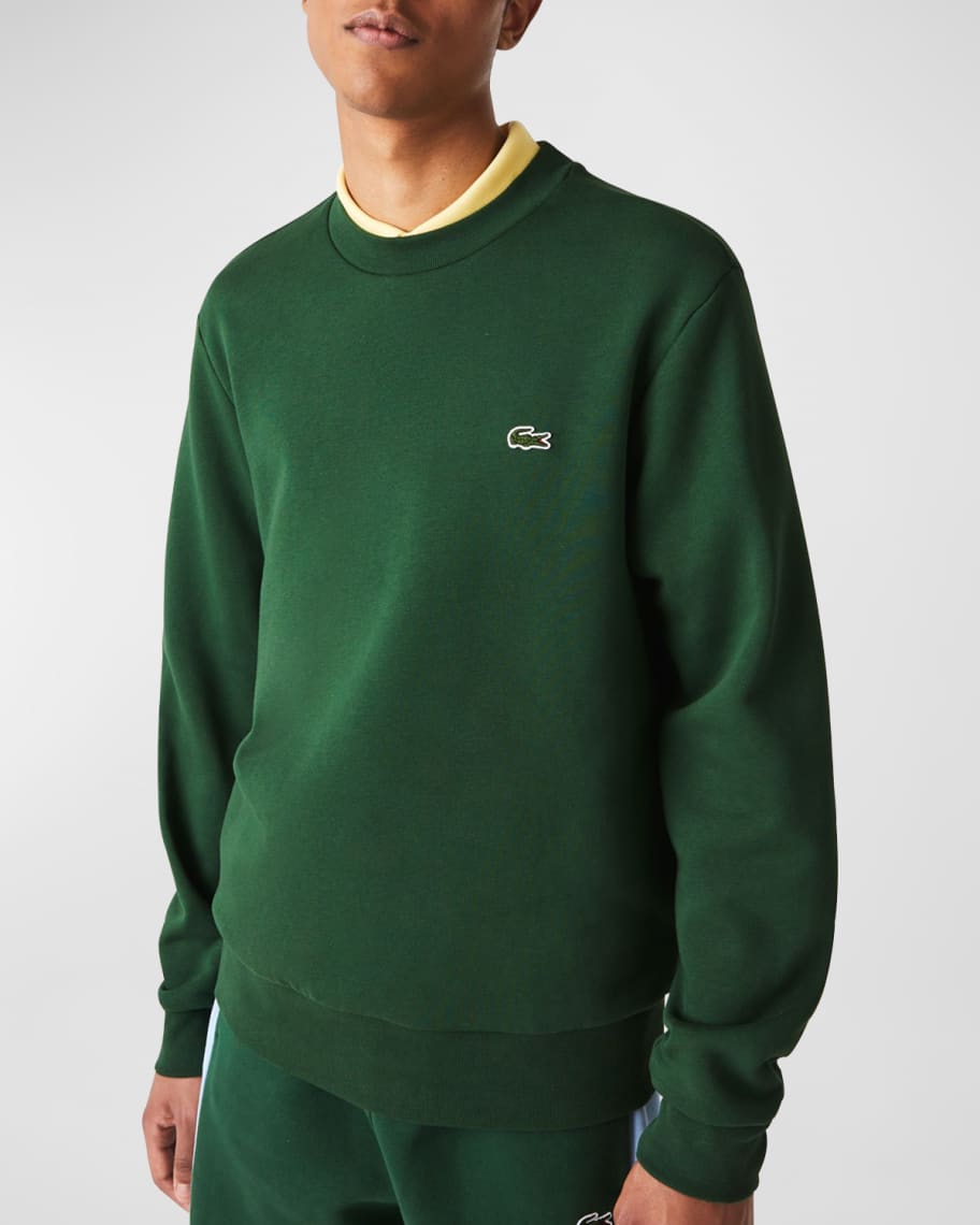 Lacoste Men's Organic Brushed Cotton Sweatshirt | Neiman Marcus