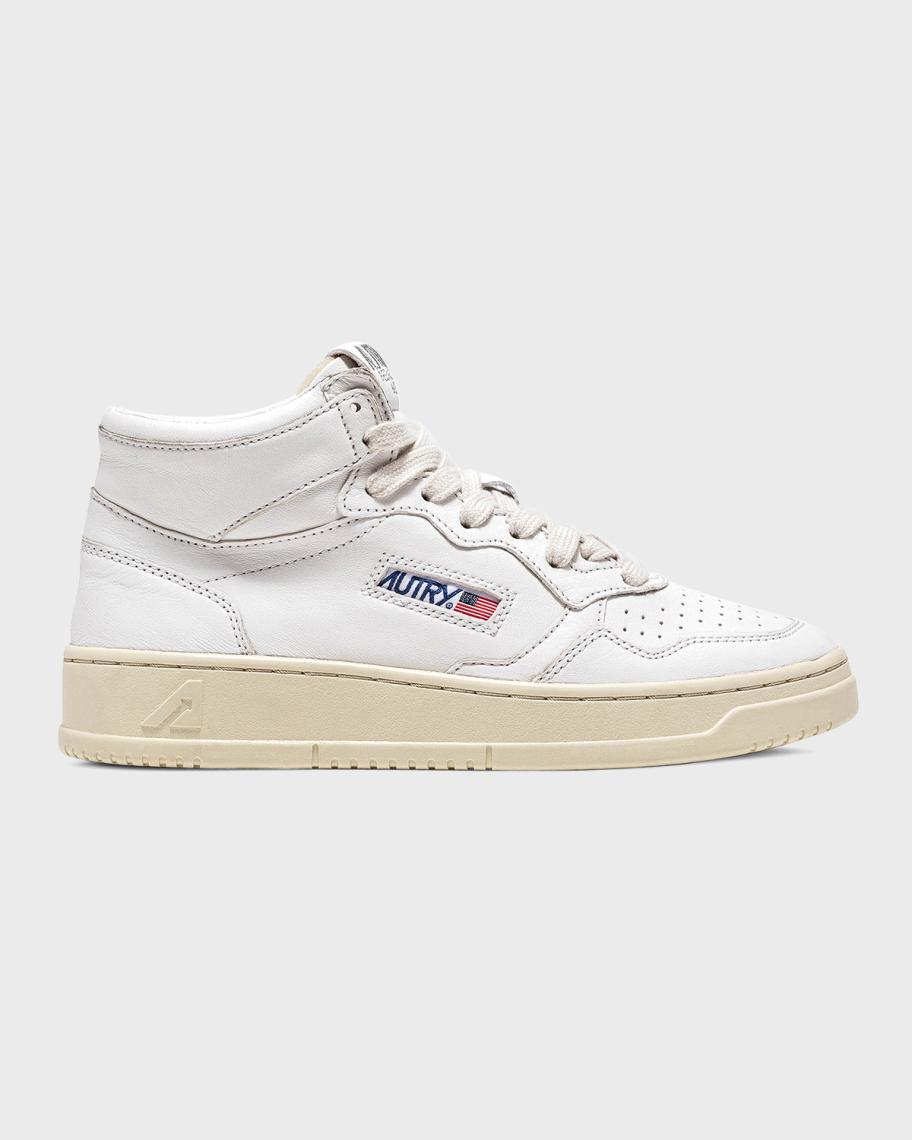 AUTRY Medalist High-Top Leather Sneakers | Neiman Marcus