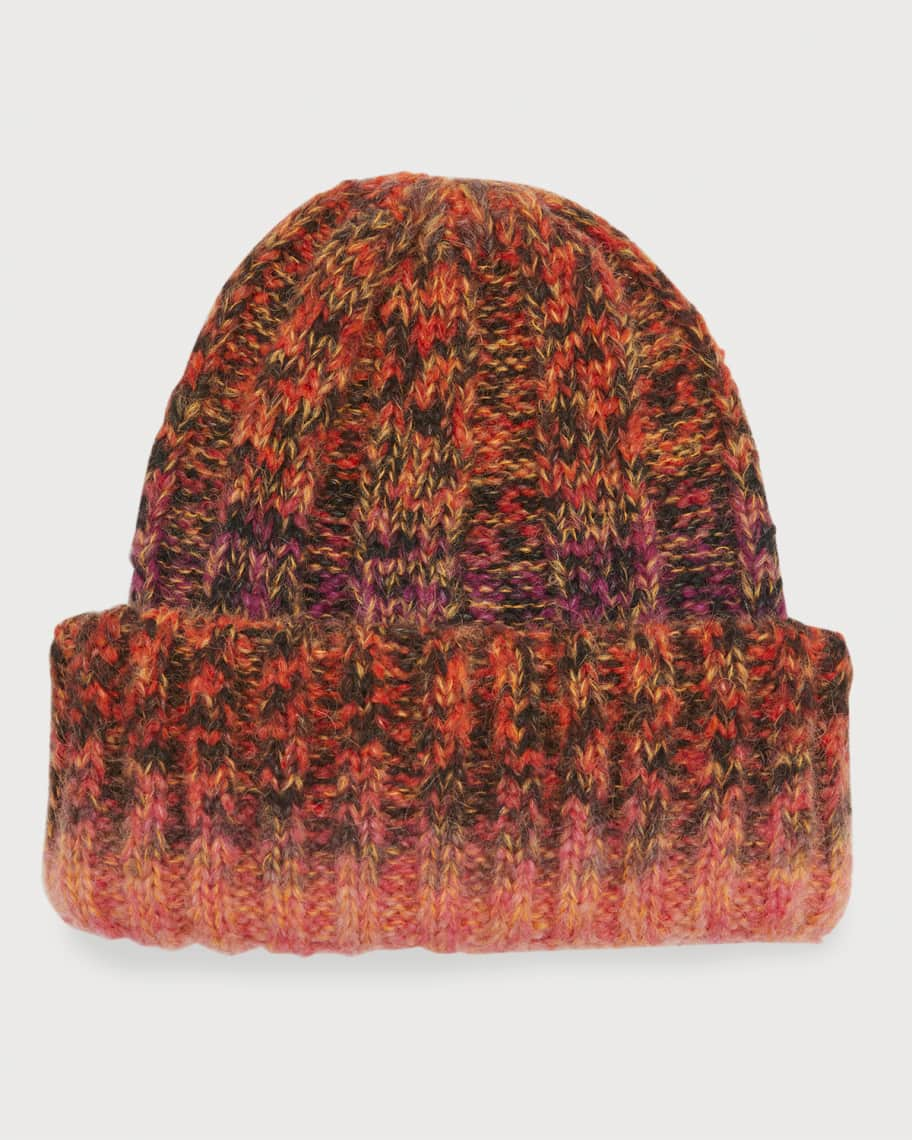 Embroidered Monogram Wool Blend Beanie in Multicoloured - Balmain