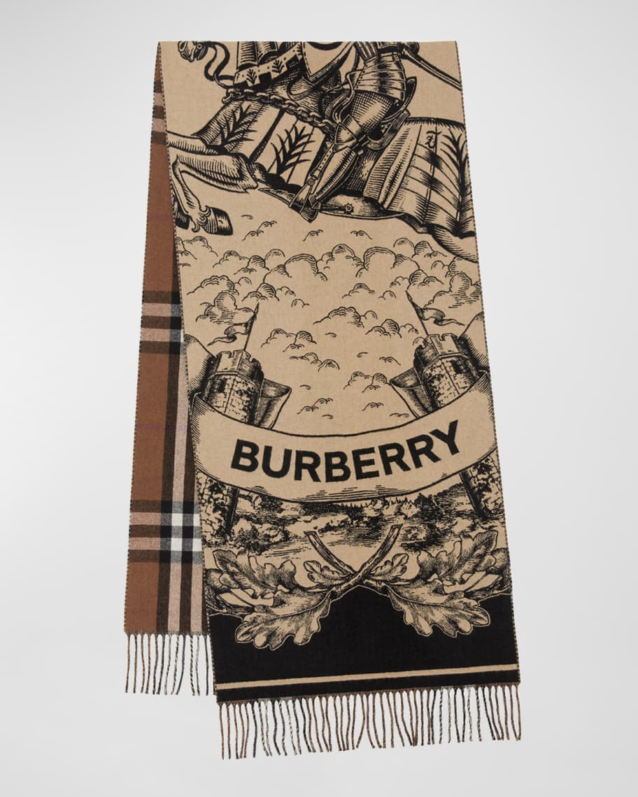 Scarves Burberry Stola Cashmere Wide Reversible EKD Cashmere Scarf