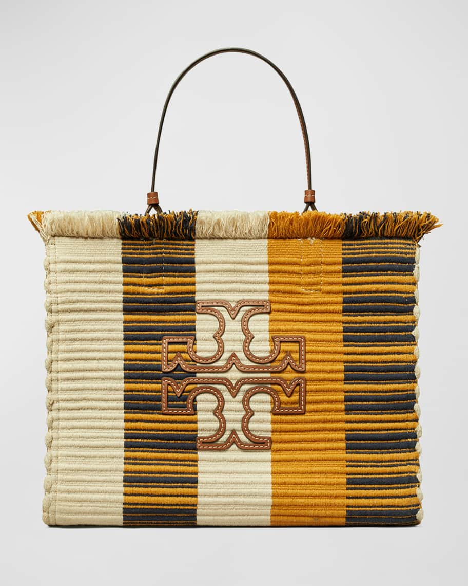 Tory Burch Ella Striped Raffia Tote Bag - Farfetch