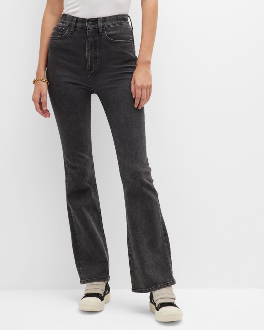 PISTOLA Dana High Rise Faded Bootcut Jeans | Neiman Marcus