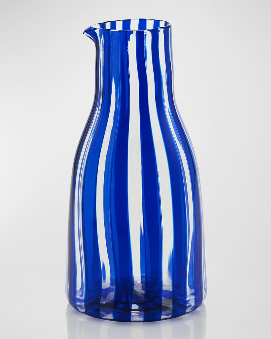 Hay Juice Striped Vase - Blue