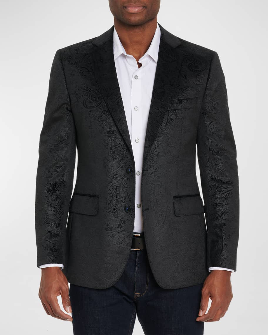 Robert Graham Men's Dorado Jacquard Velvet Sport Coat Neiman Marcus