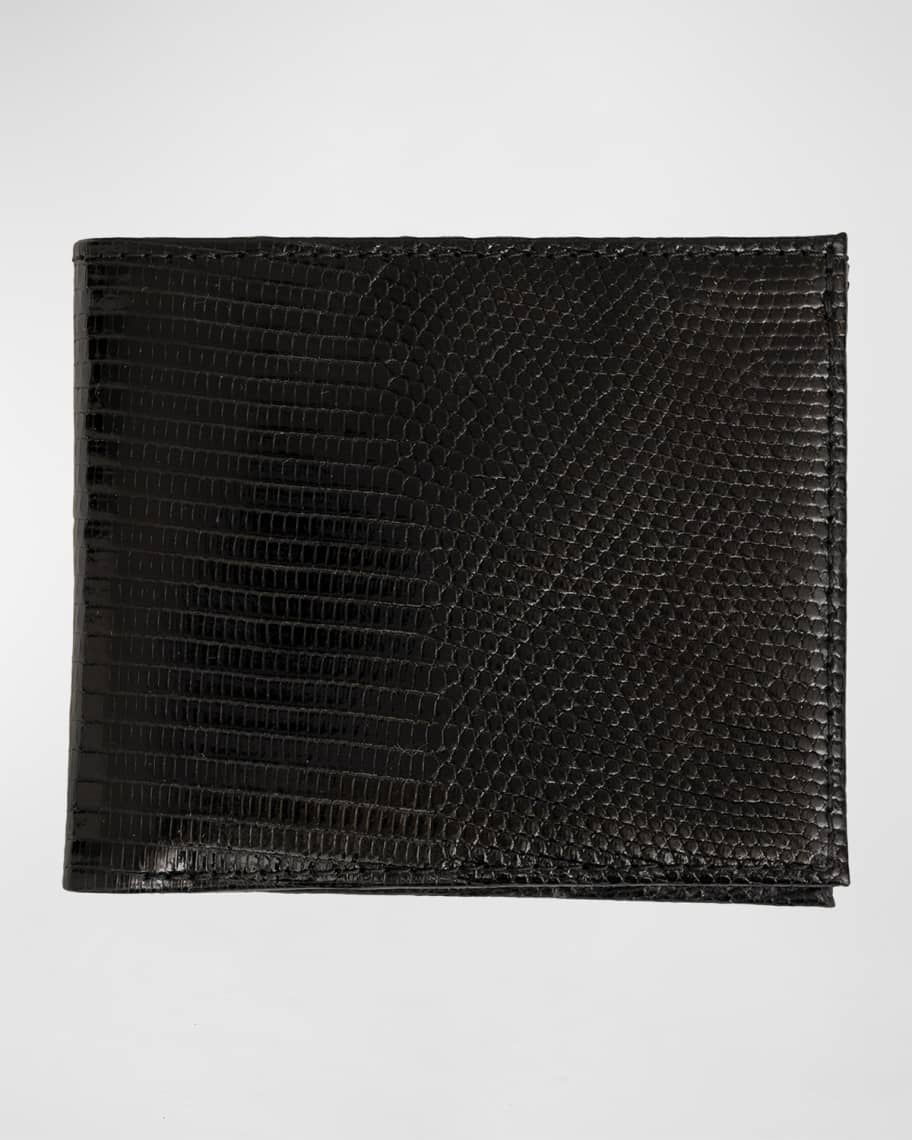 Abas Men's Lizard Leather Bifold Wallet | Neiman Marcus