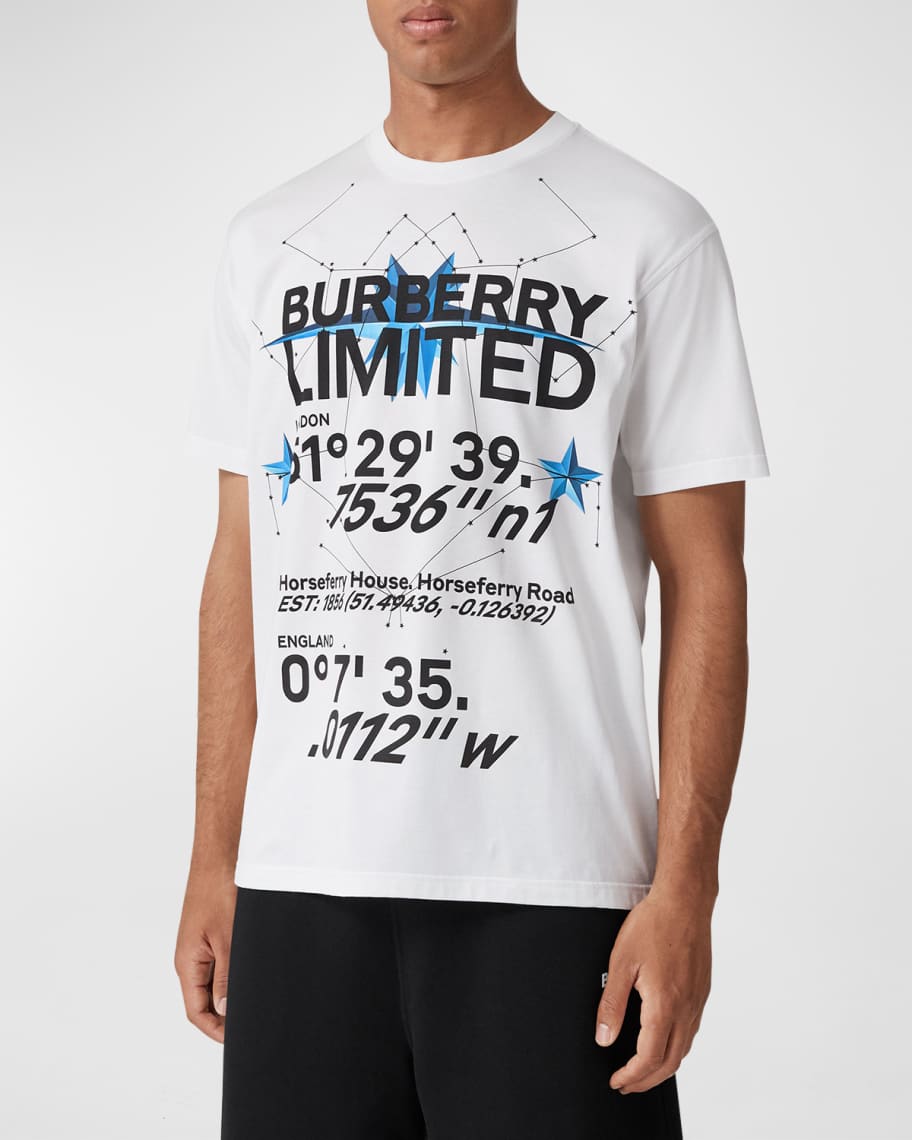 Burberry Men's Logo-Embroidered Cotton-Jersey T-Shirt