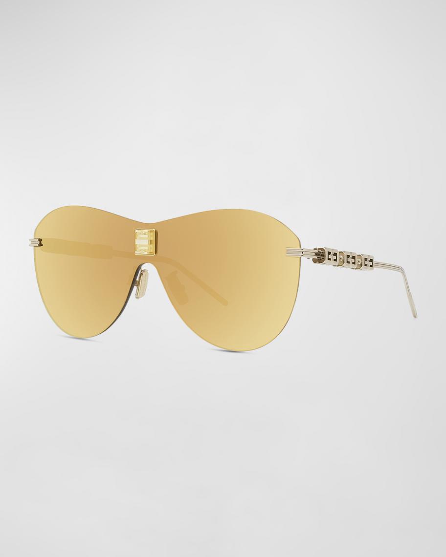 Givenchy 4G Rimless Round Nylon and Metal Sunglasses | Neiman Marcus