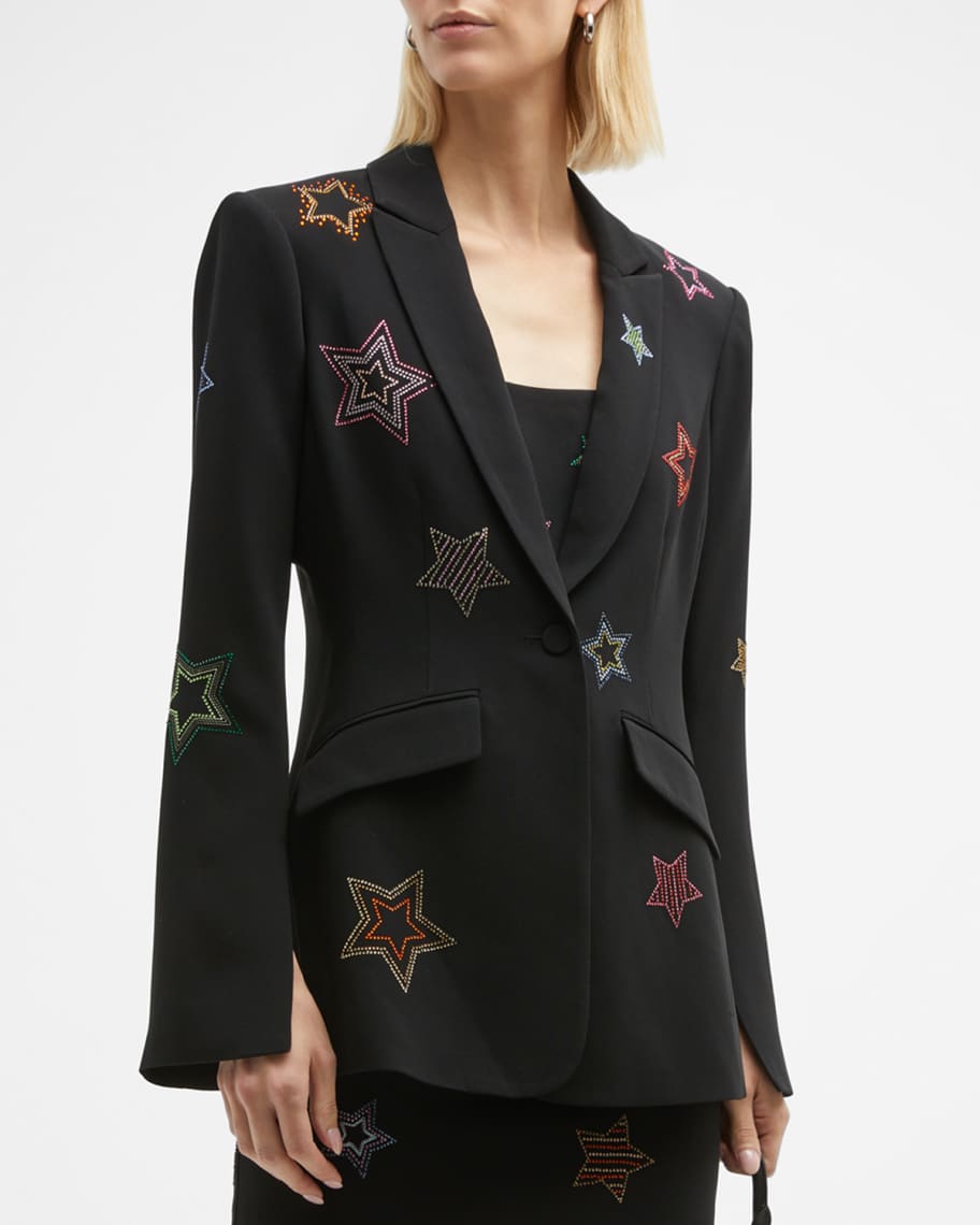 Cinq a Sept Cheyenne Multicolor Rhinestone Star Blazer | Neiman Marcus