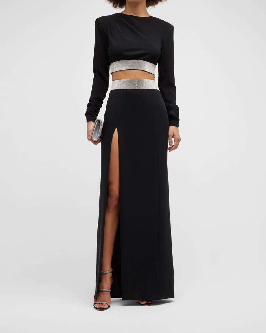Kiko Quilted Skirt | Black Faux Leather