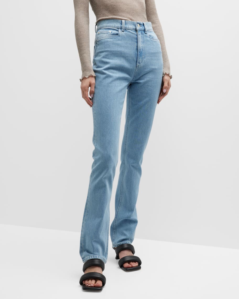 Wandler Aster High Rise Straight Jeans | Neiman Marcus