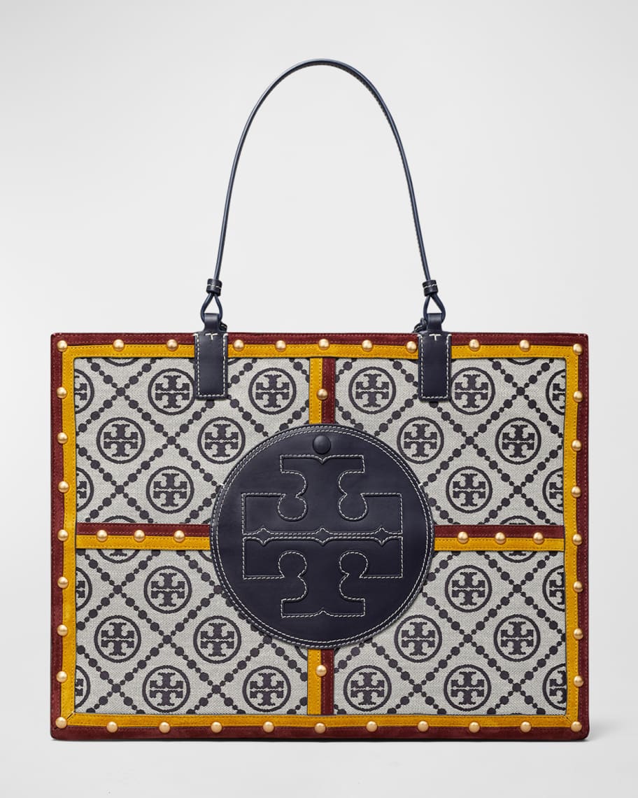 Tory Burch Ella Large Canvas Quadrant Tote