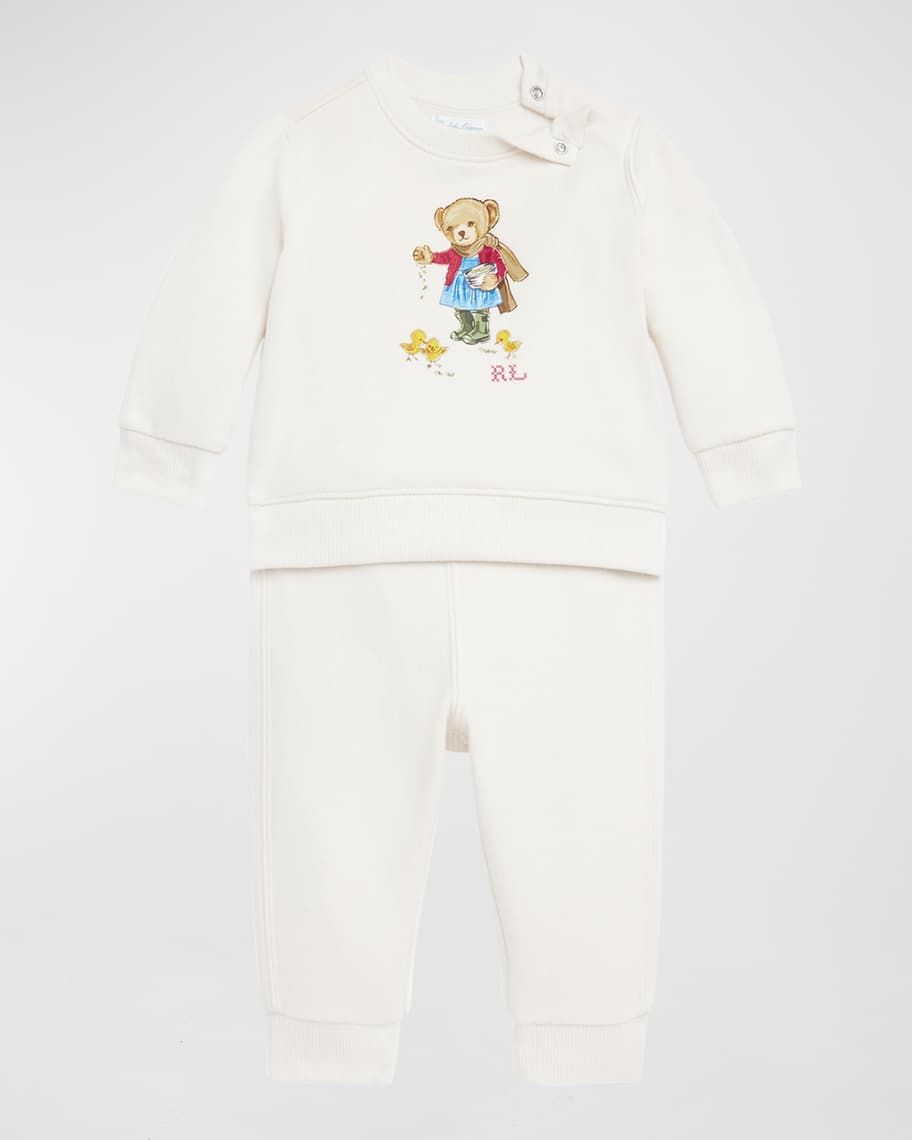 Ralph Lauren Childrenswear Girl's 2Piece Fleece Sweatshirt and Pants