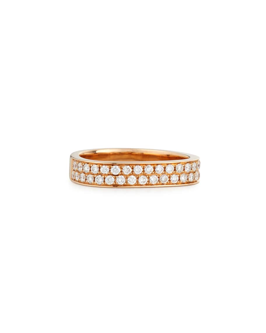 Anita Ko 18K Rose Gold Pave Diamond Band Ring, Size 6 | Neiman Marcus