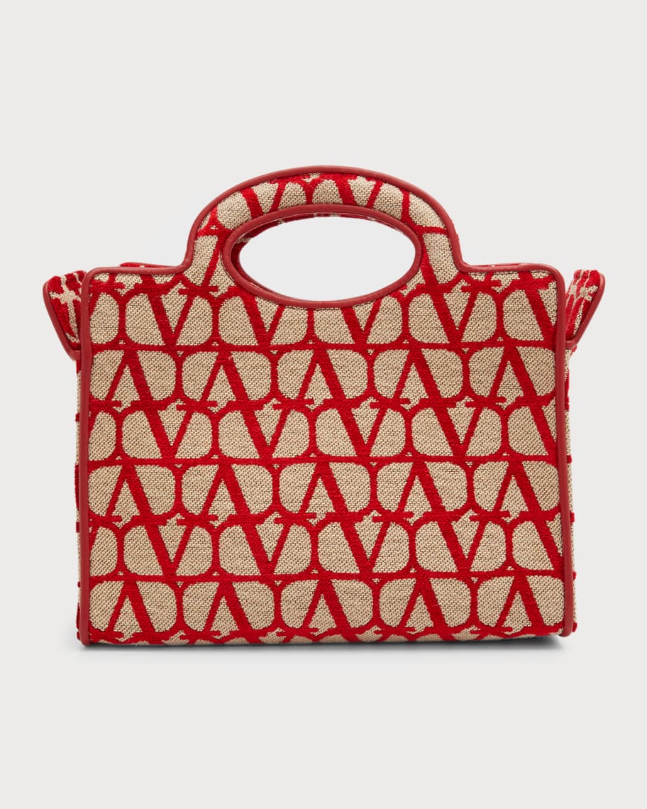 Shop Valentino Garavani Small Sculpture Monogram Canvas & Leather Shoulder  Bag