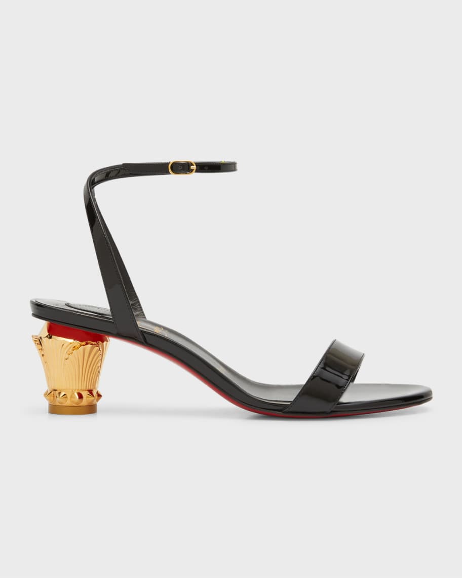 Christian Louboutin Just Queen 100mm PVC Micro 3D Red Sole Sandals