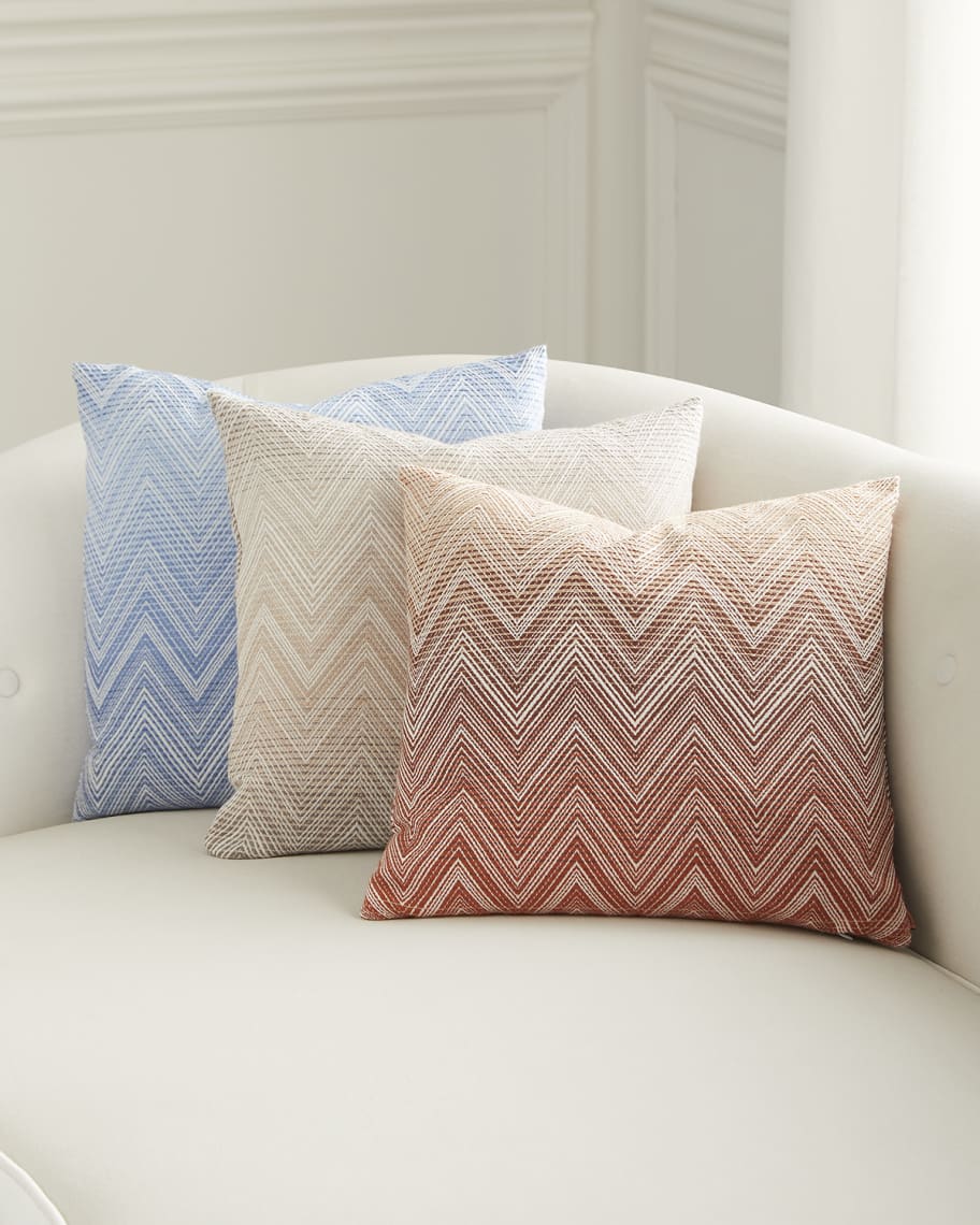 Timmy Merino Wool Ombre Chevron Cushion