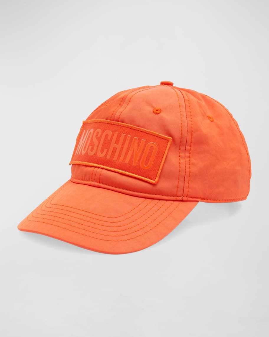 Moschino Men's Tonal Logo Nylon Baseball Hat | Neiman Marcus