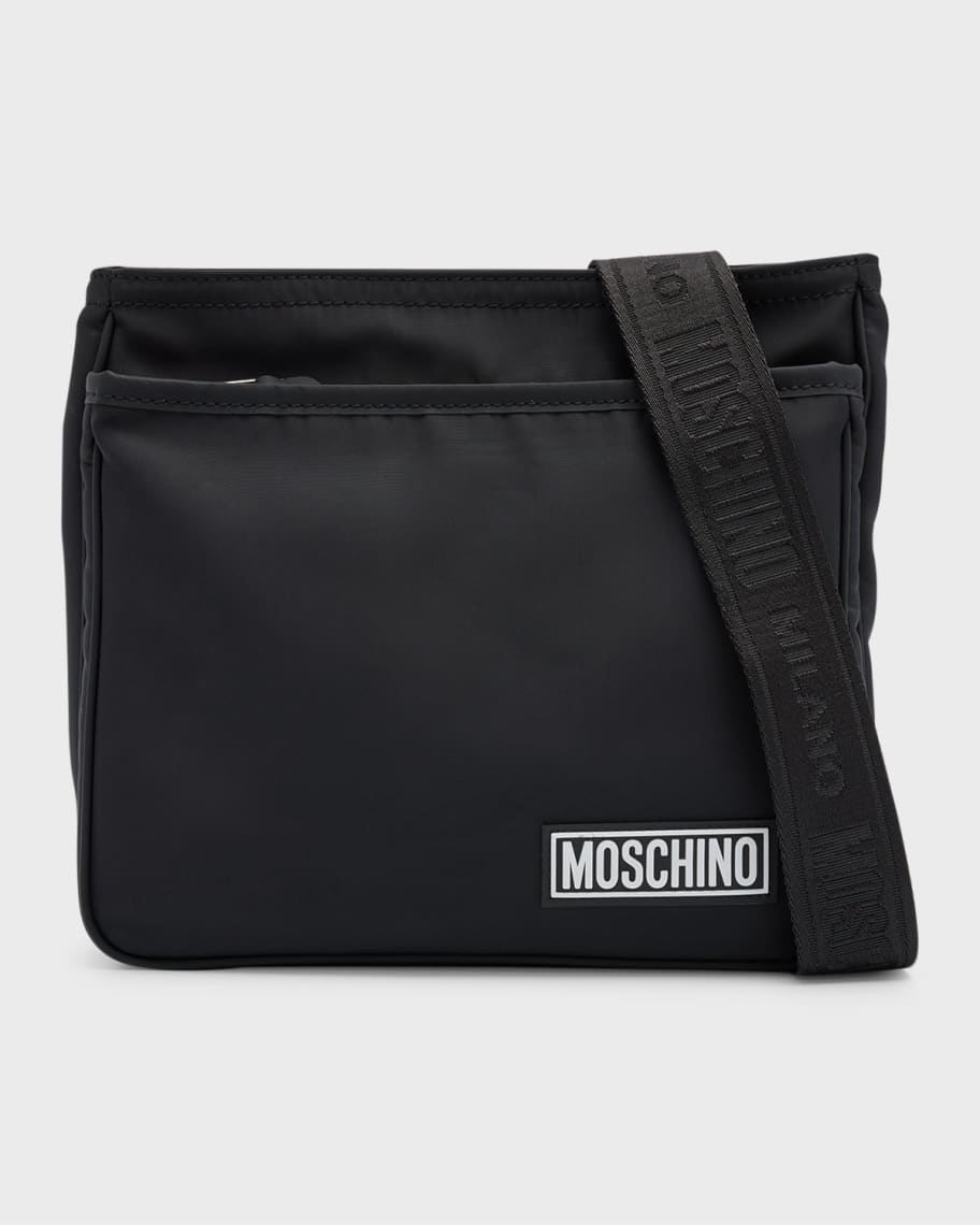 Moschino Men's Nylon Crossbody Bag Neiman Marcus