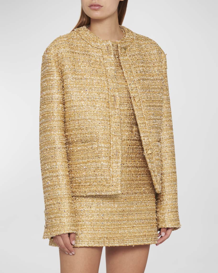 Valentino Garavani Macro houndstooth jacket 千鳥格子 Valentino Garavani Single-Breasted Wool Jacket with Check
