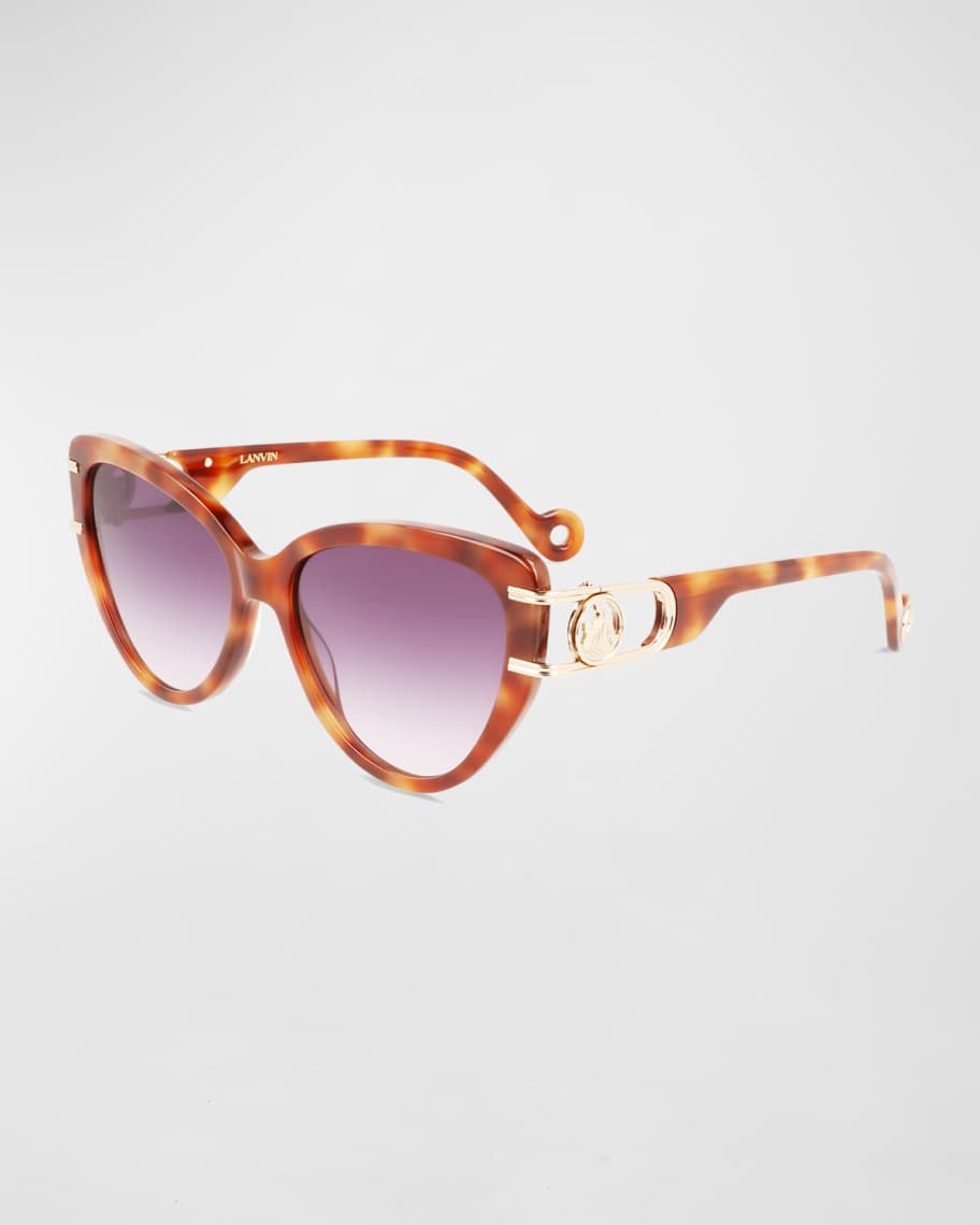 Lanvin Mother & Child Acetate Cat-Eye Sunglasses | Neiman Marcus