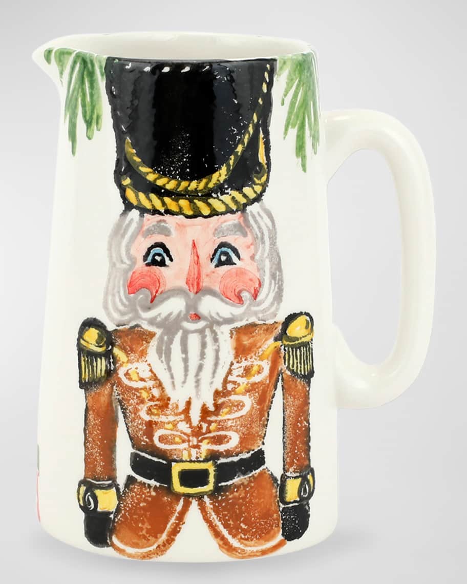 Vietri Christmas Nutcracker Pitcher Neiman Marcus