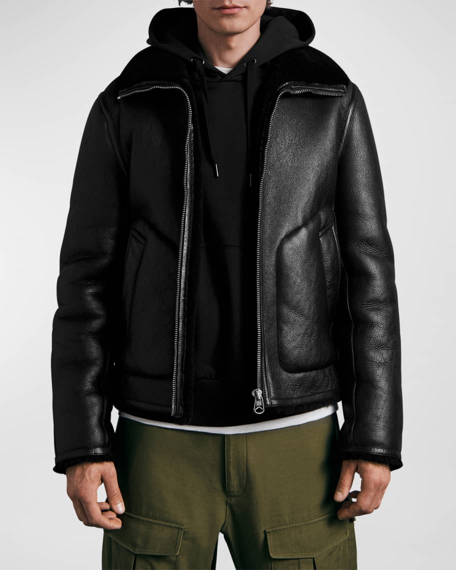 Rag Bone Men s Stanley Shearling Jacket Neiman Marcus