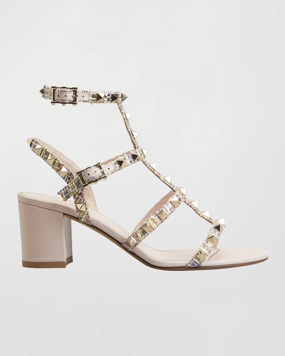 Louis Vuitton Multicolor Satin and Suede Platform Ankle Strap