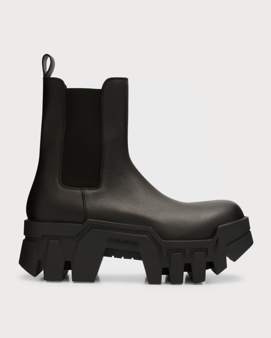 Balenciaga Men's Bulldozer Chelsea Boots | Neiman Marcus