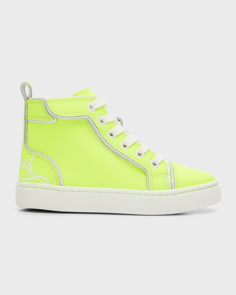 Christian Louboutin Girl's Funnyto High-Top Leather Sneakers, Toddlers ...