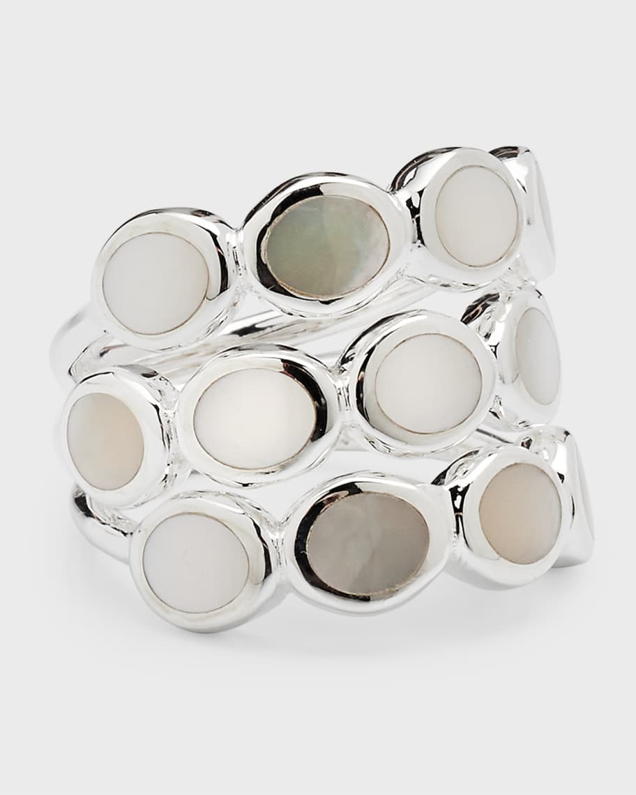 Ippolita 3-Band Tiny Ovals Ring in Sterling Silver | Neiman Marcus