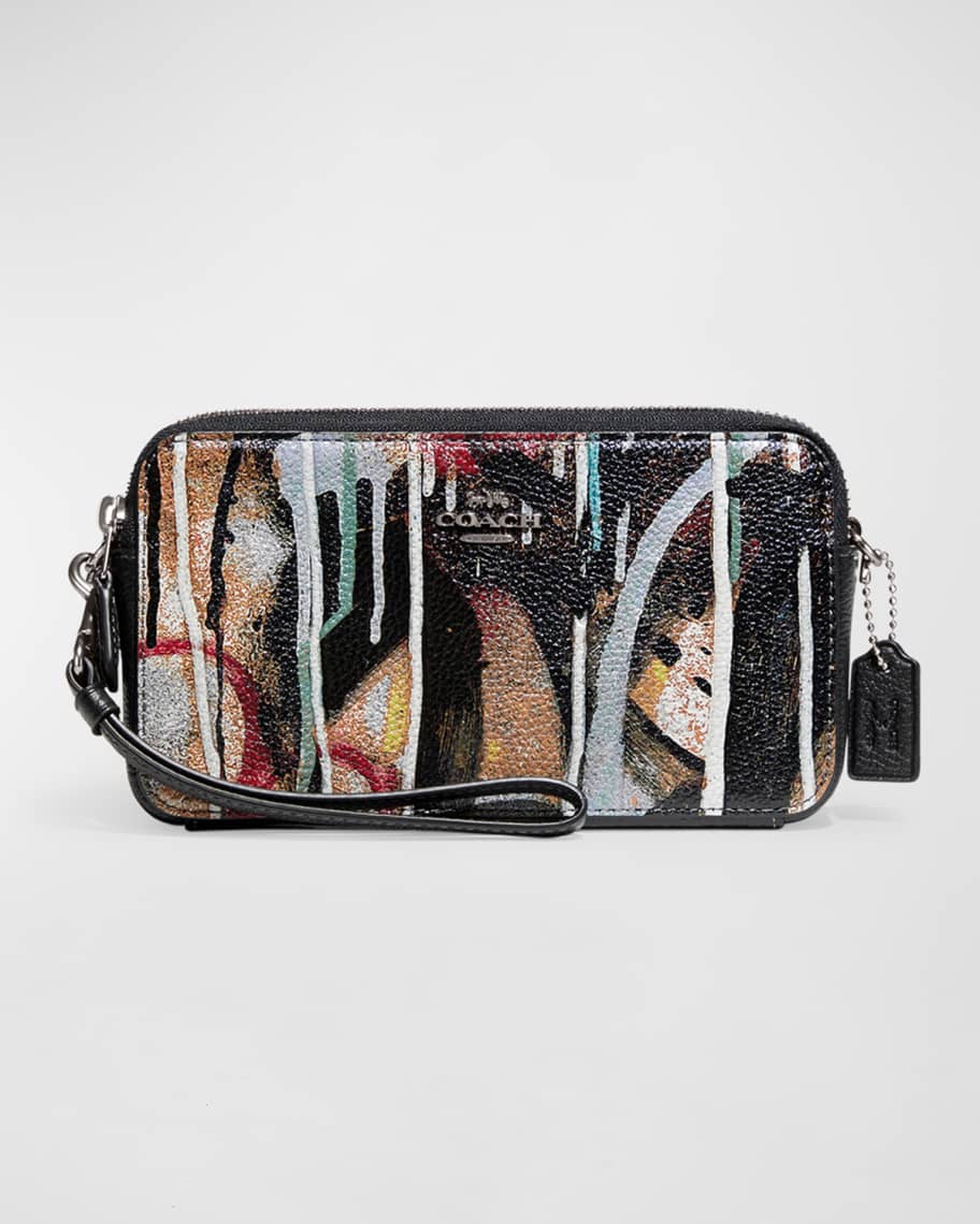 Coach graffiti wristlet discount