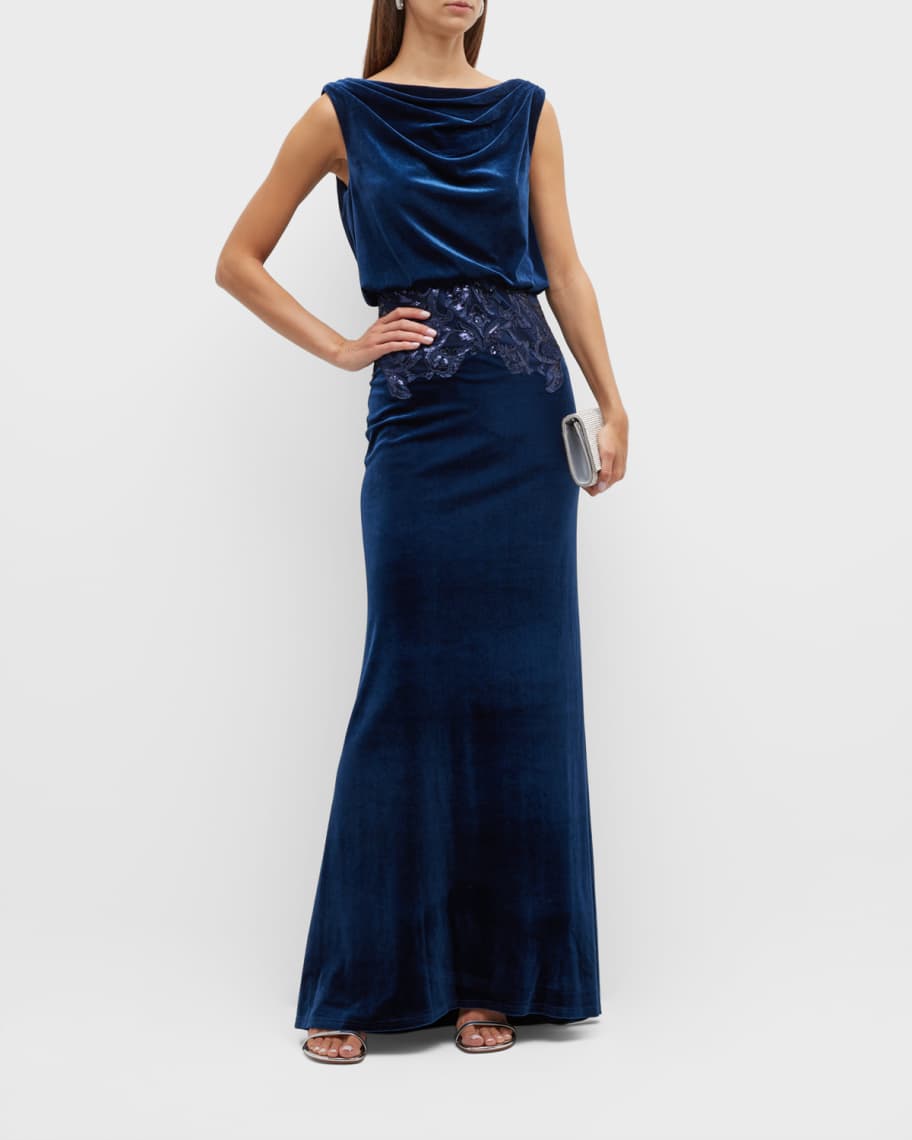 Tadashi velvet dress online