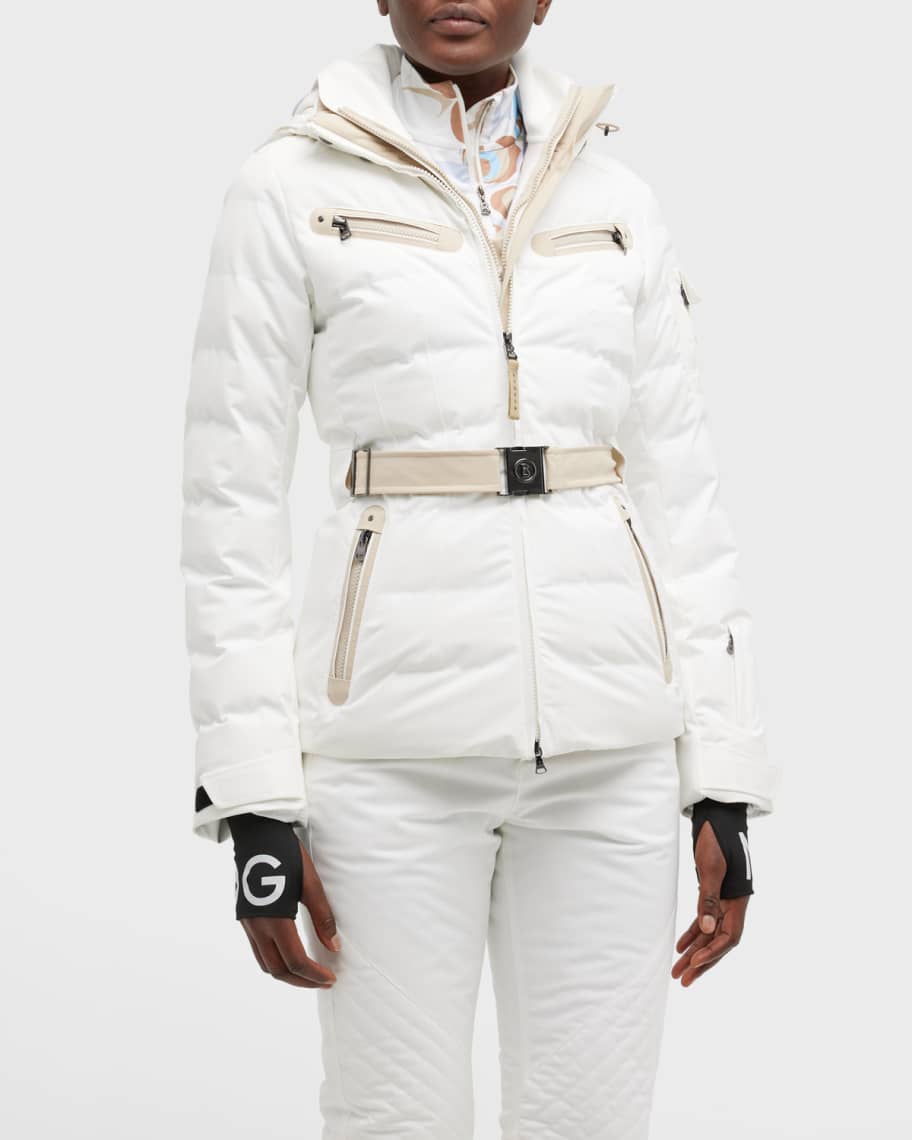 Bogner Ellya Layered Ski Jacket with Belt Neiman Marcus