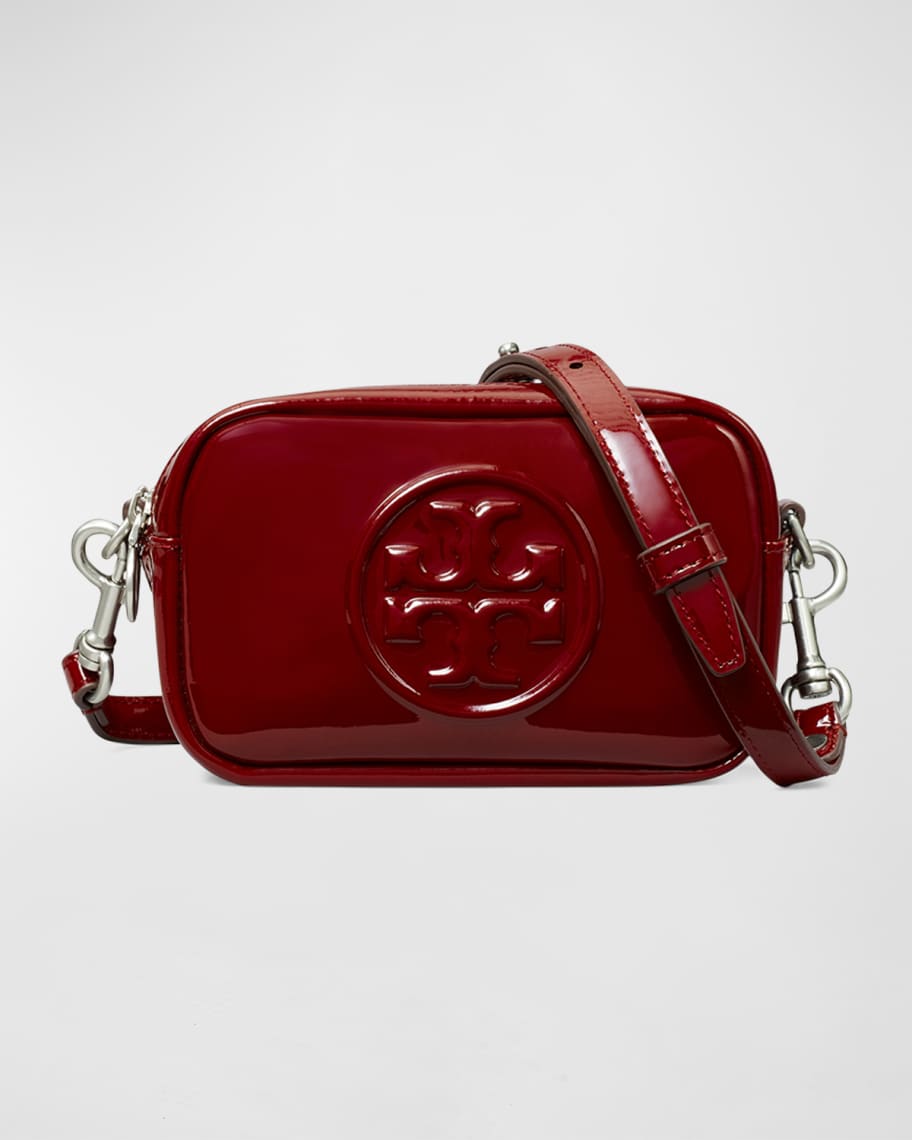 Tory Burch Perry Patent Small Triple-compartment Tote in Red