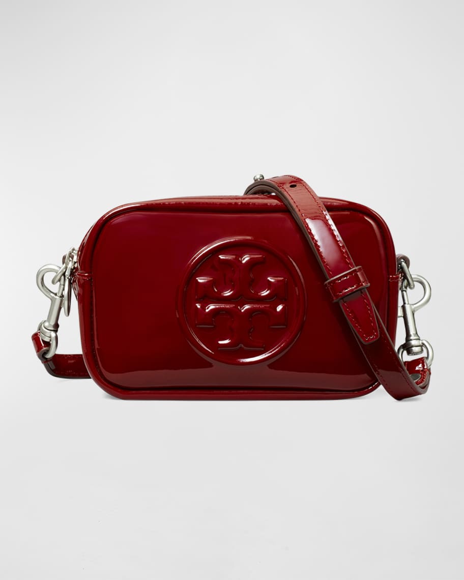 Tory Burch Perry Bombe Mini Patent Camera Crossbody Bag Neiman