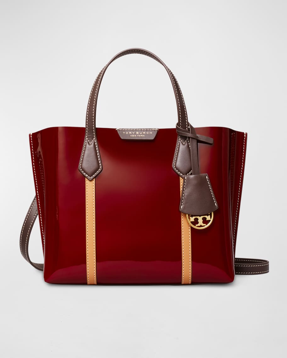 Tory Burch Perry Small Patent Leather Tote Bag | Neiman Marcus