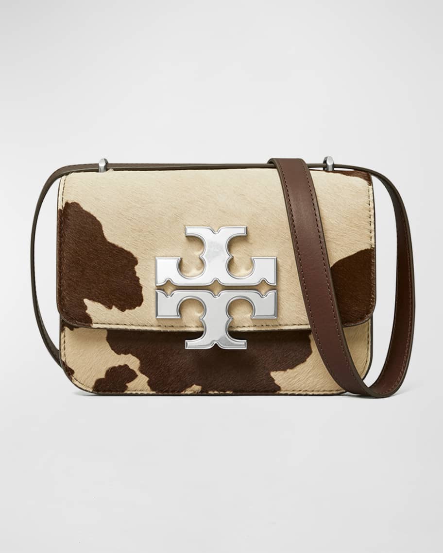 Tory Burch Small Eleanor Wood Convertible Shoulder Bag In Natural/gold
