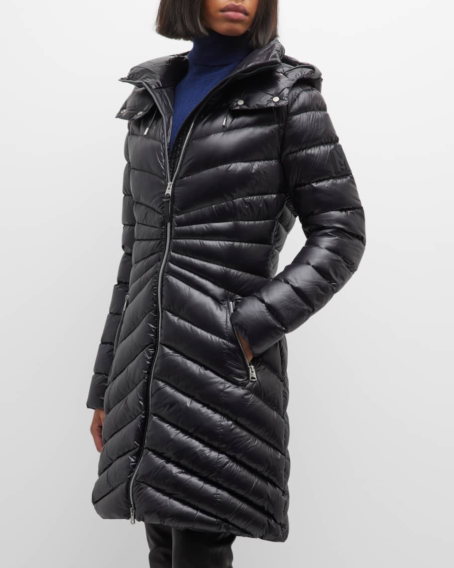 Mackage Camea Gathered Long Puffer Coat | Neiman Marcus