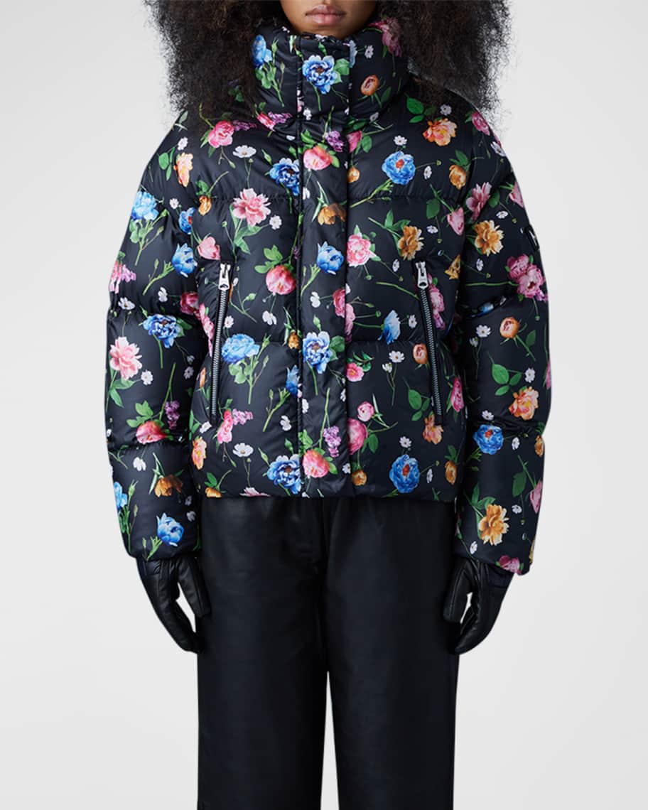 Louis Vuitton® Metallic Monogram Flowers Reversible Puffer Jacket