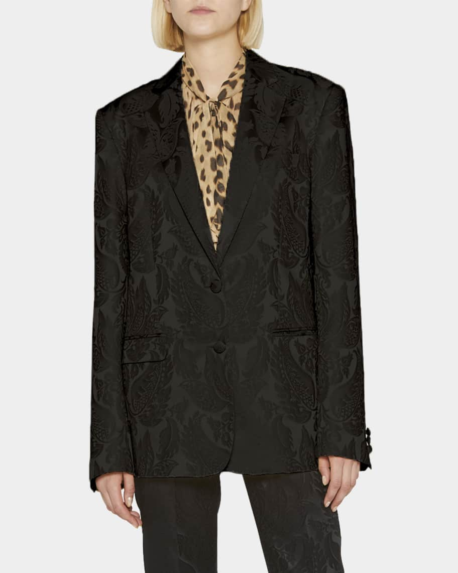 Louis Vuitton Silk Pajama SetBlackPrintedButton Closure