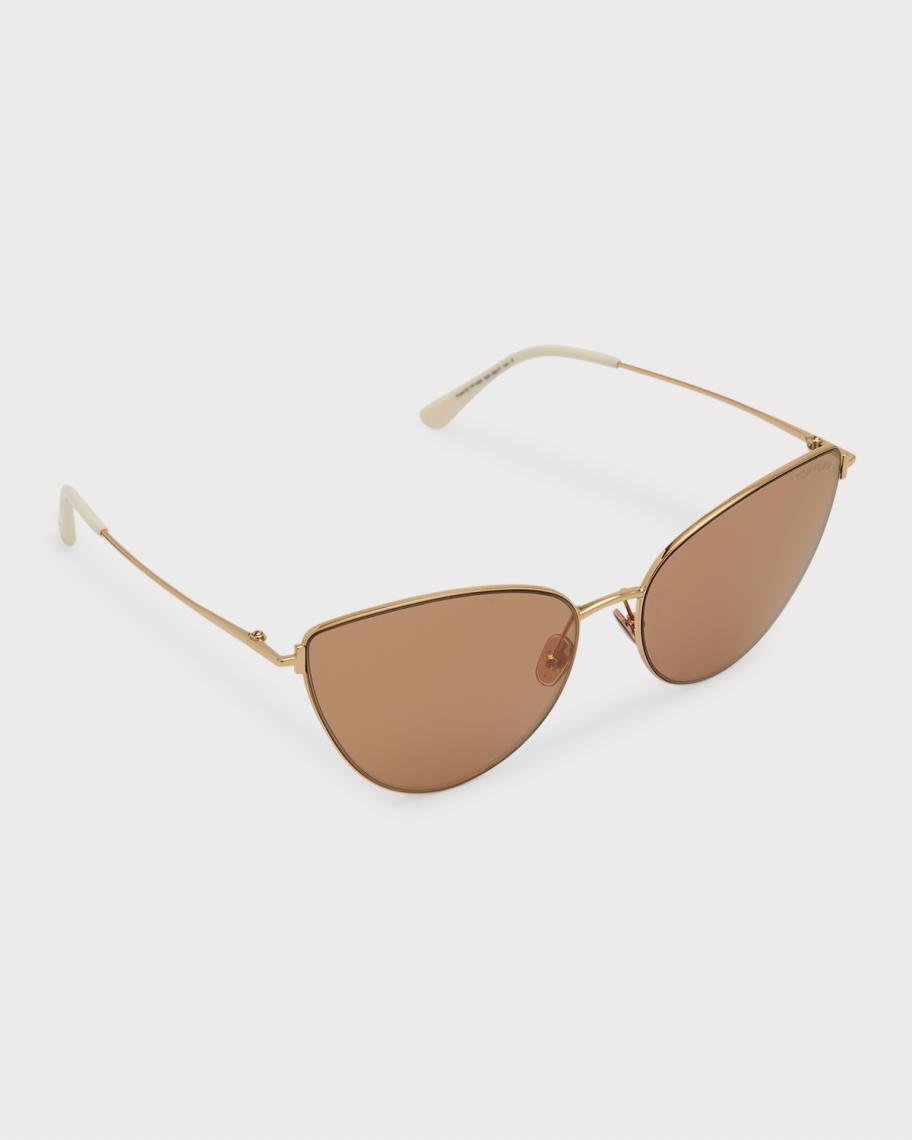 TOM FORD Anais Metal Cat-Eye Sunglasses | Neiman Marcus display picture 1