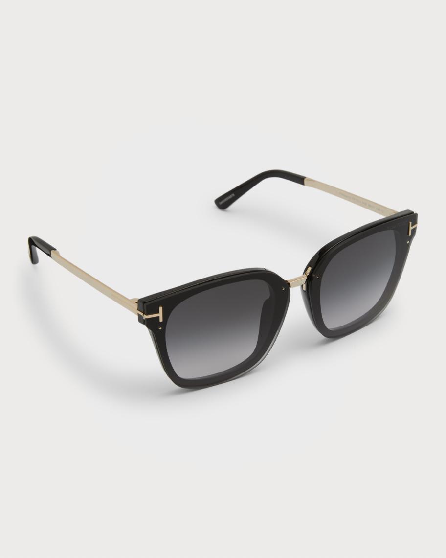 Tom Ford Philippa Sunglasses - Black Tom Ford Philippa-02 Black Sunglasses Tf1014 01B 68-11-140  main image 2