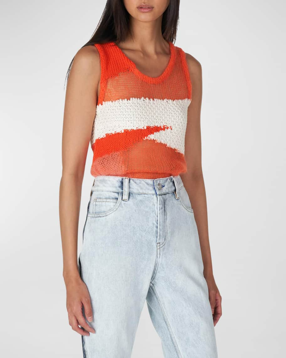 Koche Open-Knit Sweater Tank Top | Neiman Marcus