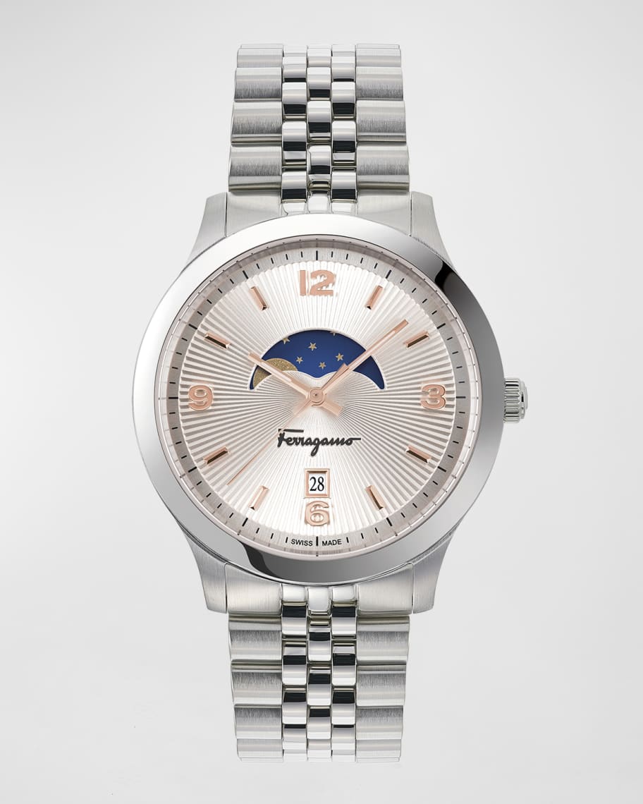 Salvatore Ferragamo Men s Ferragamo Duo Moonphase Bracelet Watch