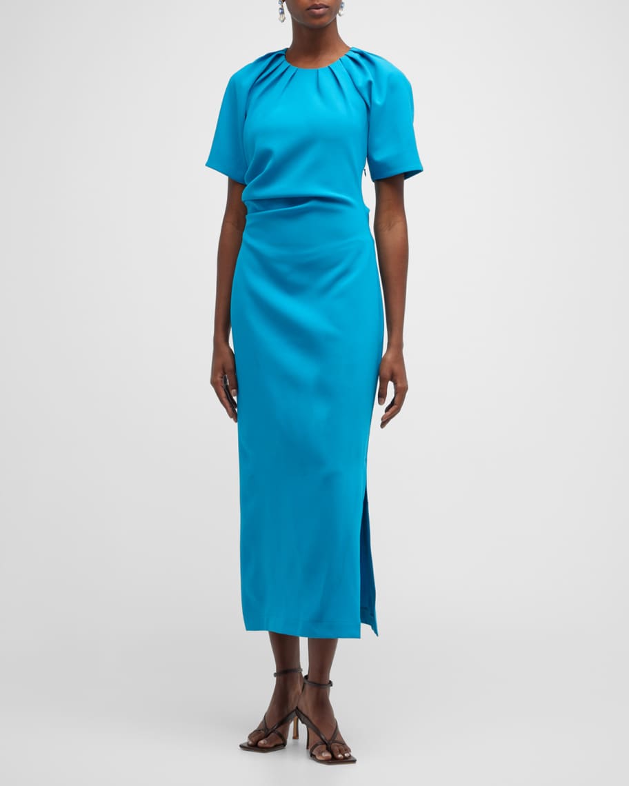 Wynn Hamlyn Danielle Tuck Midi Dress | Neiman Marcus