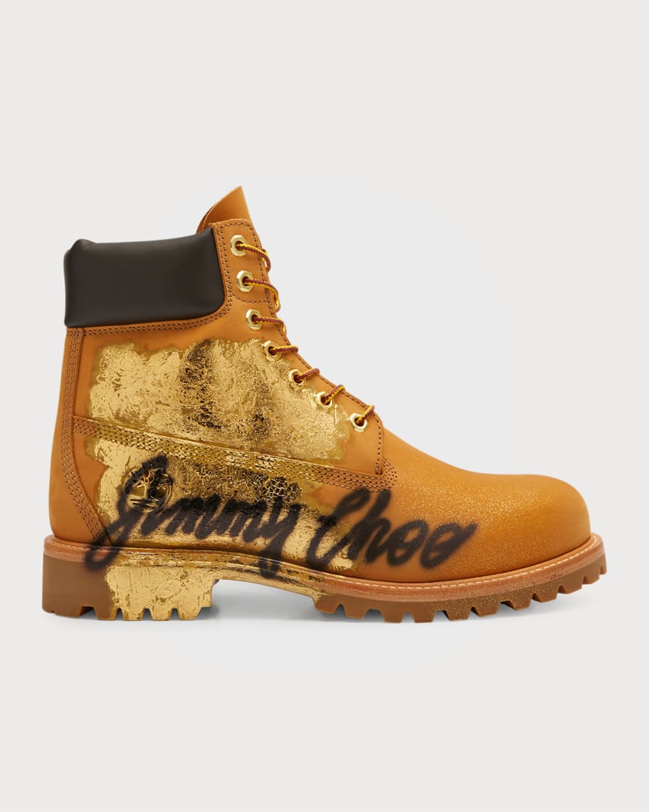 Jimmy Choo x Timberland® Men's 6-Inch Graffiti Nubuck Leather Ankle ...