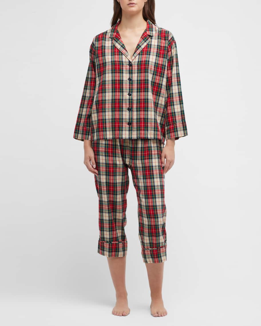 The Great Plaid ButtonDown Pajama Shirt Neiman Marcus